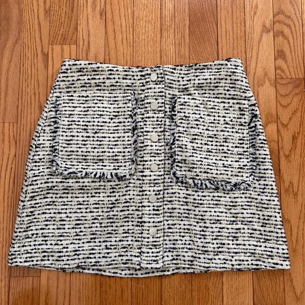 NWT Mango Tweed Mini Skirt